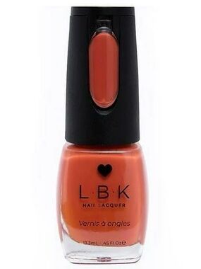 L·B·K 💅NAIL💅 LACQUER GEL-LIKE VEGAN FORMULA - COLOR 🧡LBK62 RAVE🧡 🌟NEW🌟